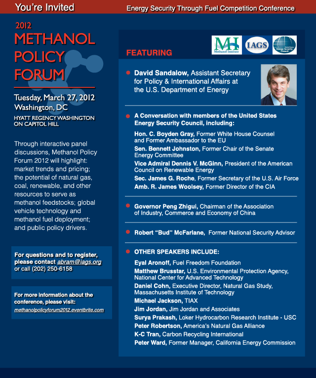 Methanol Policy Forum