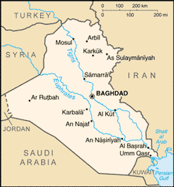 Map of Iraq